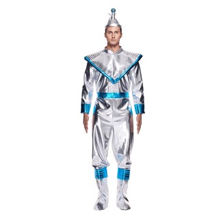 Người Lớn Cao Cấp Sáng Bóng Phi Hành Gia Spaceman Trang Phục Halloween Cyberpunk Cosplay Lễ Hội Sân Khấu Lạ Mắt