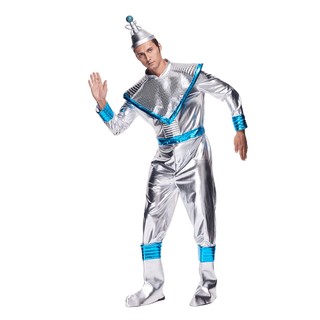 Người Lớn Cao Cấp Sáng Bóng Phi Hành Gia Spaceman Trang Phục Halloween Cyberpunk Cosplay Lễ Hội Sân Khấu Lạ Mắt