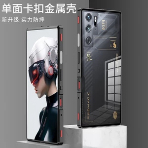 Từ 360 Full Vỏ Cho ZTE Red magic 9 pro + Ốp Lưng Kim Loại Bảo Vệ Điện Thoại Một Mặt Kính Cường Lực
