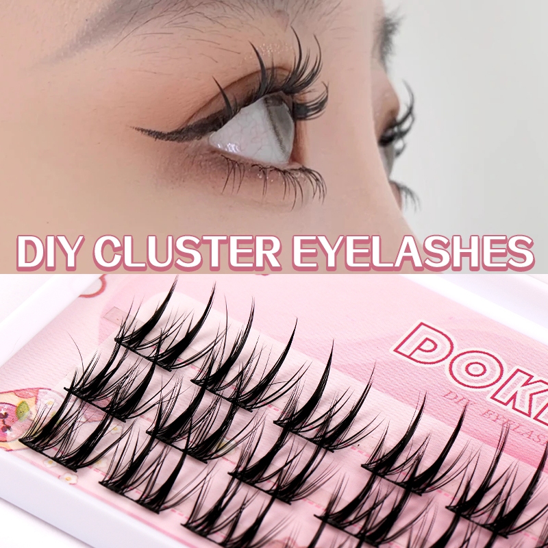 Kiligmatata DIY Cluster 10-12 Mix Lông mi dài vừa phải Trang điểm có thể tái sử dụng