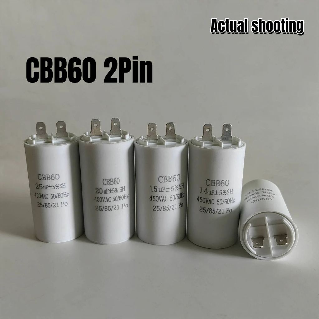 Cbb60 2Pin 450VAC AC Động Cơ Máy Bơm Nước Tụ Máy Cà Phê Máy Mài Tụ Điện ...