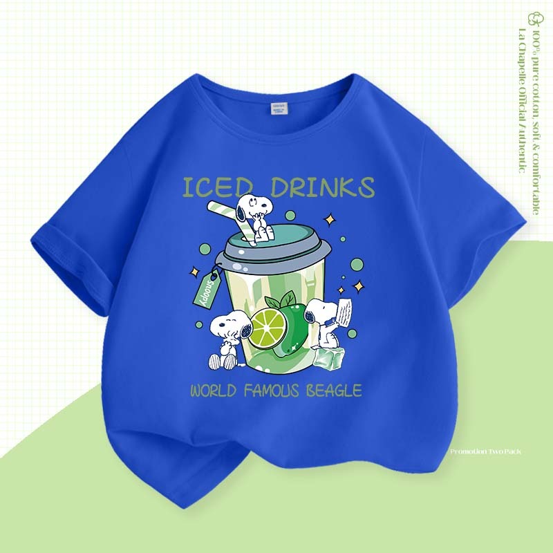 W.G.Q  Áo thun bé trai，100% Cotton nguyên chất dễ thương in hình hoạt hình hàng đầu thể thao