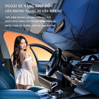 Ô Che Nắng Ô Tô SEAMETAL, Tấm Che Nắng Kính Lái oto gấp gọn, Phụ Kiện Bên Trong Chống Nóng Xe Hơi 4 5 7 9 Chỗ