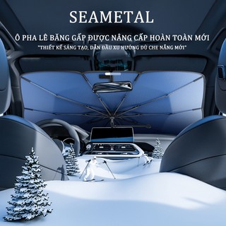 Ô Che Nắng Ô Tô SEAMETAL, Tấm Che Nắng Kính Lái oto gấp gọn, Phụ Kiện Bên Trong Chống Nóng Xe Hơi 4 5 7 9 Chỗ