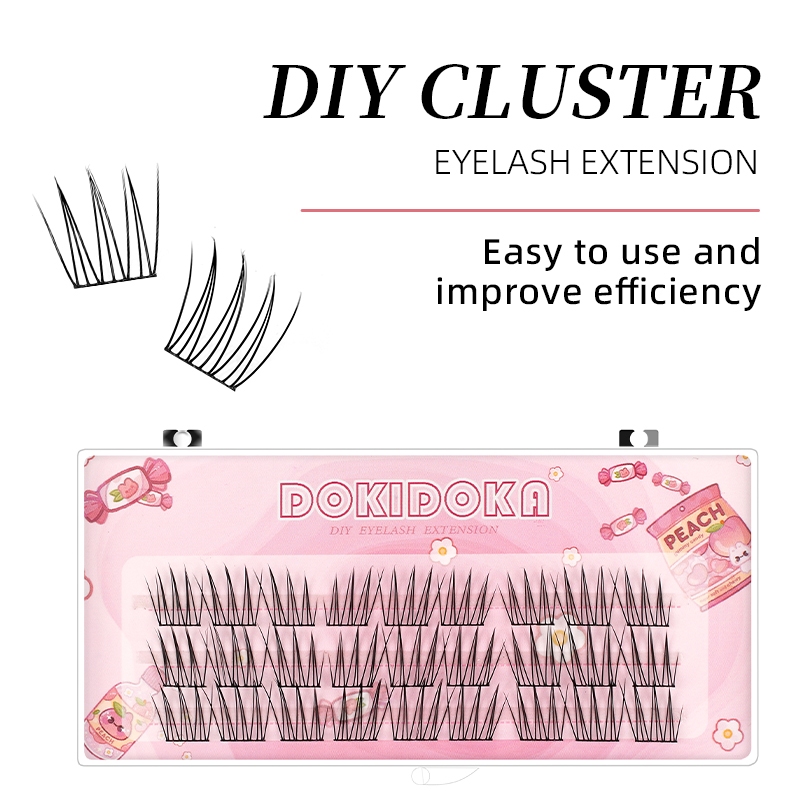 Kiligmatata Hàng thứ 3 K02 Nhóm Cô Gái Phân Đoạn Lông Mi Giả 3D DIY Vai Trò Chơi Thần Tượng Lông Mi Giả Cụm Đặt Hàng Cá Nhân Nối Mi Dụng Cụ Trang Điểm