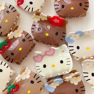 Dễ Thương HelloKitty Gripping Kẹp Hoạt Hình Mèo Kẹp Tóc Cô Gái Thời Trang Phụ Kiện Tóc Quà Tặng Cung Cấp