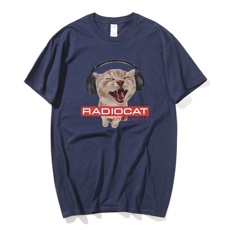 Anh Ban Nhạc Rock Radiohead Ngộ nghĩnh Radiocat The Bends In Áo Nam Nữ Vintage Gothic Quá Khổ Áo nam Meme T Áo Sơ Mi