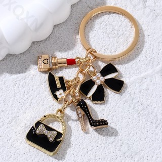 Mũ Đẹp Nơ Thắt Nơ Túi Vải Hoa Men Móc Khóa Trái Tim Trang Sức Thời Trang Cho Nữ Quà Tặng Handmade