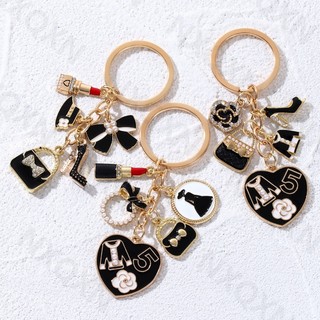Mũ Đẹp Nơ Thắt Nơ Túi Vải Hoa Men Móc Khóa Trái Tim Trang Sức Thời Trang Cho Nữ Quà Tặng Handmade