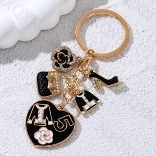 Mũ Đẹp Nơ Thắt Nơ Túi Vải Hoa Men Móc Khóa Trái Tim Trang Sức Thời Trang Cho Nữ Quà Tặng Handmade