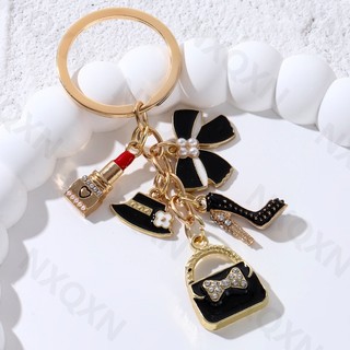 Mũ Đẹp Nơ Thắt Nơ Túi Vải Hoa Men Móc Khóa Trái Tim Trang Sức Thời Trang Cho Nữ Quà Tặng Handmade