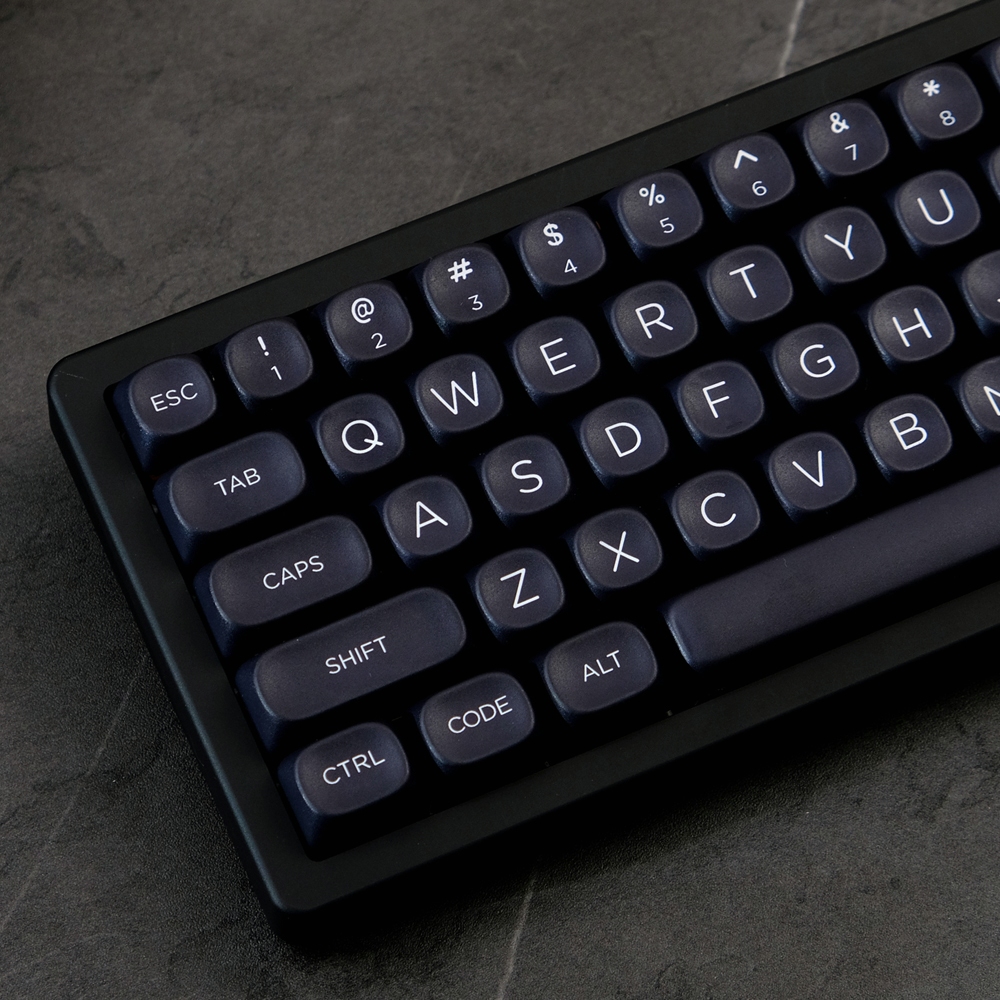 Xoa MOA Profile Keycaps Tối giản Black WOB Keycaps PBT Dye Thăng hoa ...