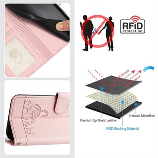Ốp Lưng Cho Realme 12 C21y C63 C61 GT Neo 3 2 3T 5 Se Note 50 C51 C53 Q5 Pro Narzo N53 4g 5g Ví Lật Da Hoạt Hình Dễ Thương Khe Cắm Thẻ Mèo Có Dây Buộc