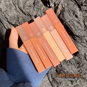 Herorange Color Diary Son môi lì Velvet chống thấm nước, lâu trôi, không trôi khi hôn