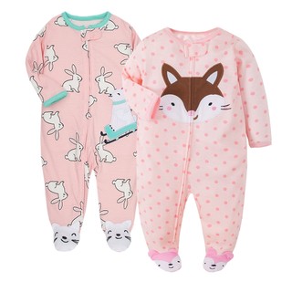 Bộ áo liền quần cho bé sơ sinh cho bé trai và bé gái Bộ áo liền quần dài tay có dây kéo