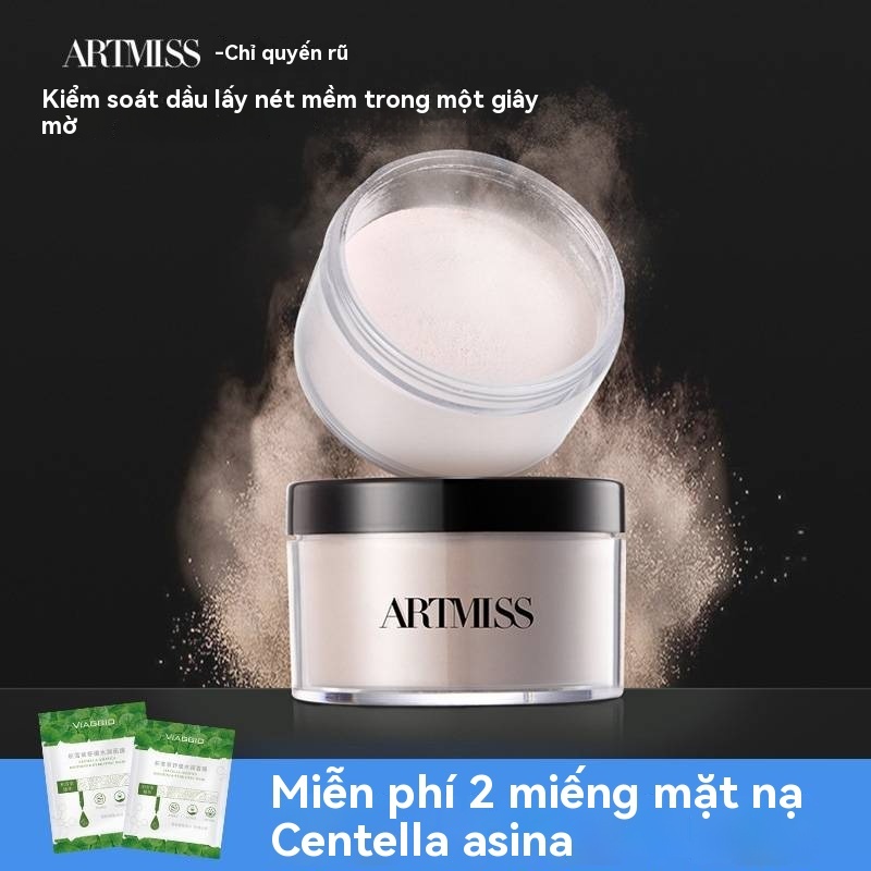 ArtmissLoosePowderChốngThấmNướcKiểmSoátDầuCốĐịnhBộtLâuDàiKhôngTháoRờiBộtời Bột Tinh Tế Bột Ngủ Tốt