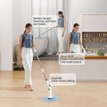 Bàn chải làm sạch điện, Máy chà sàn quay điện chống nước IPX7 Chống nước, Máy chà sàn vòi hoa sen không dây Tay cầm mở rộng có thể điều chỉnh, Bàn chải làm sạch điện cho phòng tắm nhà bếp, ô tô — ảnh 8