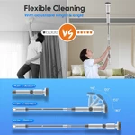 Bàn chải làm sạch điện, Máy chà sàn quay điện chống nước IPX7 Chống nước, Máy chà sàn vòi hoa sen không dây Tay cầm mở rộng có thể điều chỉnh, Bàn chải làm sạch điện cho phòng tắm nhà bếp, ô tô — ảnh 4