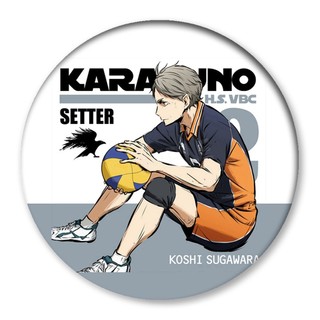 Anime Haikyuu!! Hinata Shouyou Kageyama tobio Nishinoya Yuu Huy Hiệu Anime Thổ Cẩm Cosplay Chân Phụ Kiện Thời Trang Quà Tặng