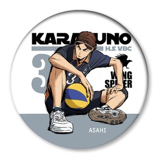 Anime Haikyuu!! Hinata Shouyou Kageyama tobio Nishinoya Yuu Huy Hiệu Anime Thổ Cẩm Cosplay Chân Phụ Kiện Thời Trang Quà Tặng