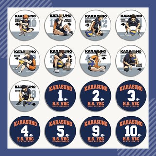 Anime Haikyuu!! Hinata Shouyou Kageyama tobio Nishinoya Yuu Huy Hiệu Anime Thổ Cẩm Cosplay Chân Phụ Kiện Thời Trang Quà Tặng