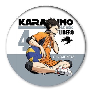 Anime Haikyuu!! Hinata Shouyou Kageyama tobio Nishinoya Yuu Huy Hiệu Anime Thổ Cẩm Cosplay Chân Phụ Kiện Thời Trang Quà Tặng