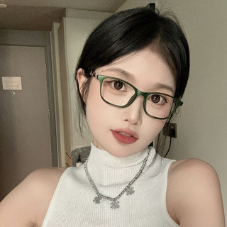 Kính đọc sách, ống kính thủy tinh, hình vuông, phong cách cổ điển, chống bức xạ, dành cho nữ.