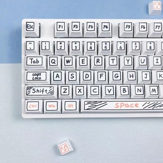 Màu Nước Bút Keycaps XDA Profile Graffiti Hoạt Hình Anime PBT Dye-sub Bàn Phím Cơ Keycap Bộ