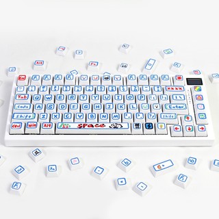 Màu Nước Bút Keycaps XDA Profile Graffiti Hoạt Hình Anime PBT Dye-sub Bàn Phím Cơ Keycap Bộ
