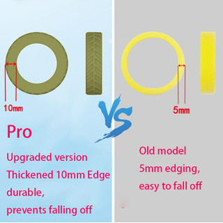 Vỏ cao su chống trượt viền dày 1cm cho bánh xe hành lý – Bảo vệ chống sốc yên tĩnh cho bánh xe vali