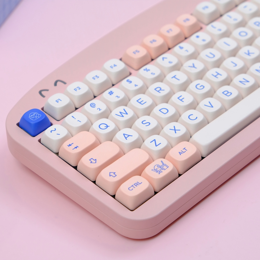 Xoa MOA Profile Keycaps POCO Pink Keycaps PBT Dye Thăng hoa keycap cho ...