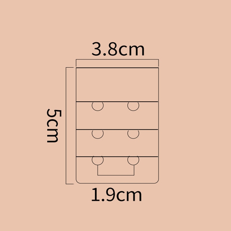 Miếng Nút Khoảng Cách 1.9cm với 2 Móc Áo Ngực, Điều Chỉnh Dây Thoải Mái cho Đồ Lót Nữ