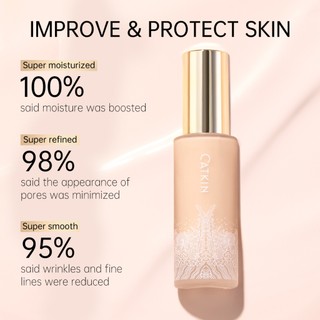kem nền CATKIN chất lì che khuyết điểm tốt dưỡng ẩm dành cho da dầu / khô / hỗn hợp 30ml