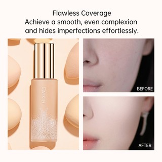 kem nền CATKIN chất lì che khuyết điểm tốt dưỡng ẩm dành cho da dầu / khô / hỗn hợp 30ml
