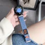 Dây đeo nylon 18mm 20mm 22mm cho Garmin Forerunner 55 158 165 168 245 255 265 645 Dây đeo cổ tay Velcro denim mát mẻ