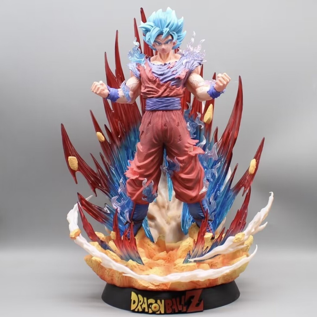Dragon Ball Son Goku Hình Super Blue King Fist Son Goku Anime Cảnh Mẫu Đồ Trang Trí Quà Tặng Tượng Hàng Hóa