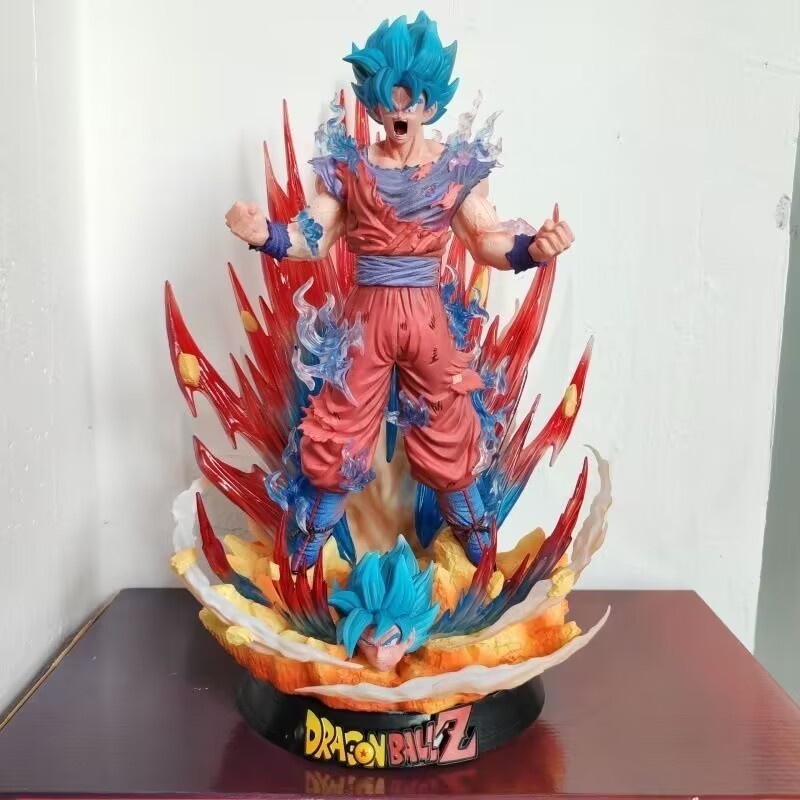 Dragon Ball Son Goku Hình Super Blue King Fist Son Goku Anime Cảnh Mẫu Đồ Trang Trí Quà Tặng Tượng Hàng Hóa
