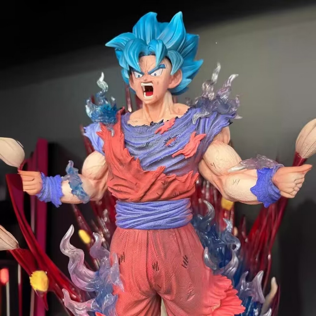 Dragon Ball Son Goku Hình Super Blue King Fist Son Goku Anime Cảnh Mẫu Đồ Trang Trí Quà Tặng Tượng Hàng Hóa