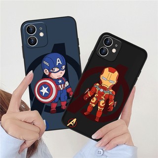 Ốp lưng Avengers Captain America Iron Man Spiderman IPhone 16 14 15 13 12 11 Pro ProMax 6 6s 7 8 6Plus 7Plus 8Plus X XS XR XSmax Matte Soft Cover