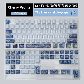 Side Shine Through Keycaps PBT Dye-sub Cherry Profile Keycap Custom Keycaps Tương thích với công tắc Cherry Gateron MX