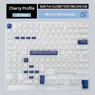 Side Shine Through Keycaps PBT Dye-sub Cherry Profile Keycap Custom Keycaps Tương thích với công tắc Cherry Gateron MX