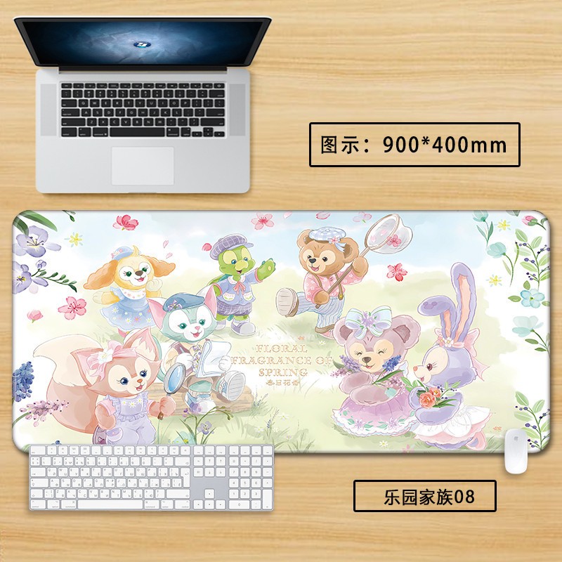 LinaBell Kawaii Mouse Pad Lớn 60x30cm Hoạt Hình Dễ Thương Stellalou Anime Bàn Phím Máy Tính Để Bàn Miếng Lót