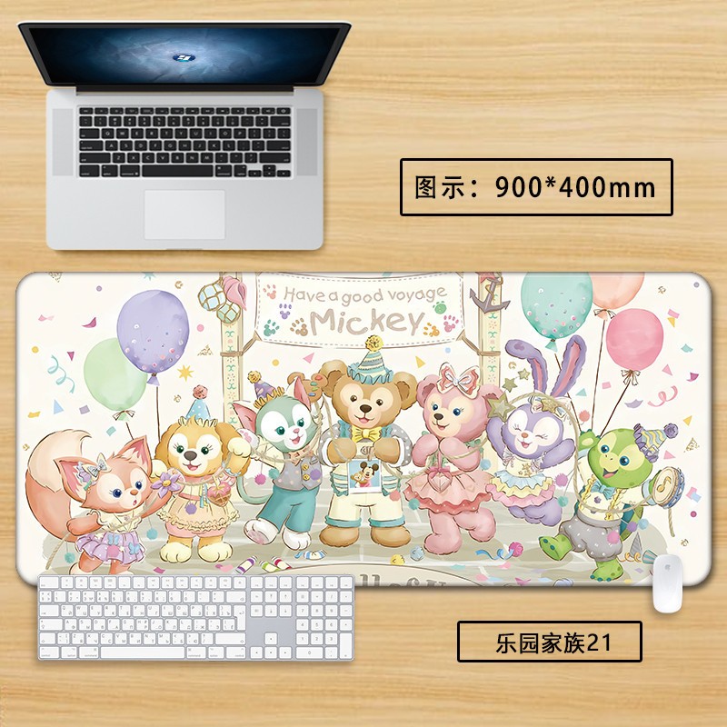 LinaBell Kawaii Mouse Pad Lớn 60x30cm Hoạt Hình Dễ Thương Stellalou Anime Bàn Phím Máy Tính Để Bàn Miếng Lót