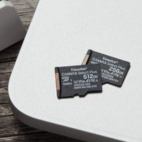 Thẻ nhớ Kingston 256GB TF Mini Canvas Select Plus microSDXC | Lên đến 100MB / giây | A1 Lớp 10 UHS-I | Với bộ chuyển đổi | Sdcs2 / 64gb