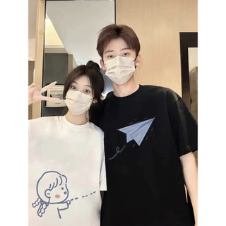 HIIXIIVI Thương Hiệu Mới 100% Cotton Unisex Áo Thun Nữ Tay Ngắn Nam Nữ Baggy Cổ Tròn Rời In Độc Đáo Cặp Đôi Tee