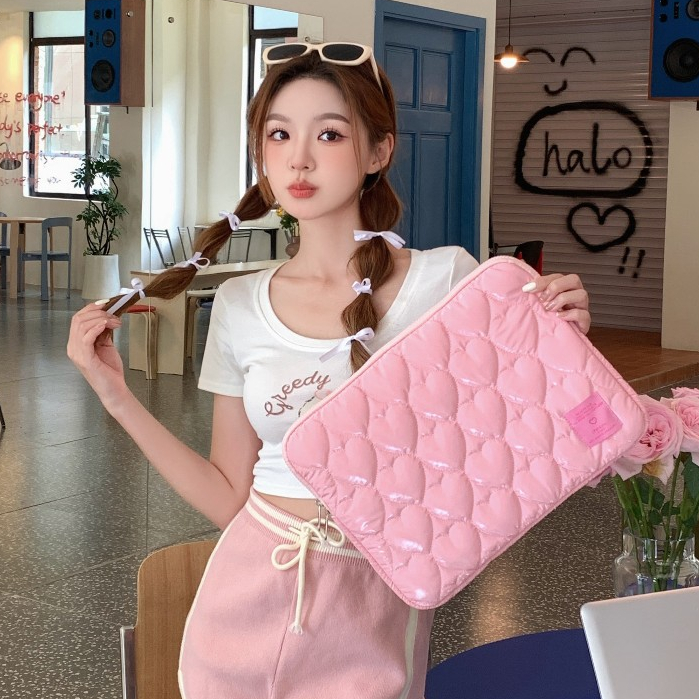 Túi đựng máy tính xách tay thêu phong cách Hàn Quốc tình yêu chống thấm ...