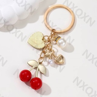 Khá Anh Đào Trái Tim Preal Men Móc Khóa Trái Cây Tình Yêu Móc Khóa Dành Cho Nữ Cô Gái Handmade Trang Sức Quà Tặng Tốt