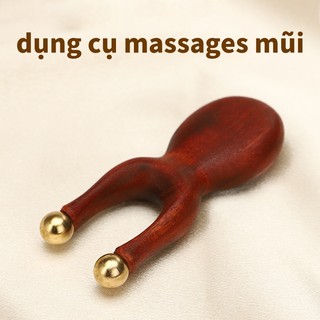 Gỗ Đàn Hương Vàng Đồng Nhỏ Ếch Máy Mát Xa Mắt Mũi Cầu Mắt Mặt Tai Mũi Cạp Gỗ Đàn Hương Lược