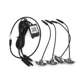 Rgb Xe Lưới Tản Nhiệt Trước Chiếu Sáng Ứng Dụng Điều Khiển 12V Lưới Led Lưới Tản Nhiệt Để Sửa Đổi Xe Địa Hình Jeep SUV Đèn Tín Hiệu Trang Trí