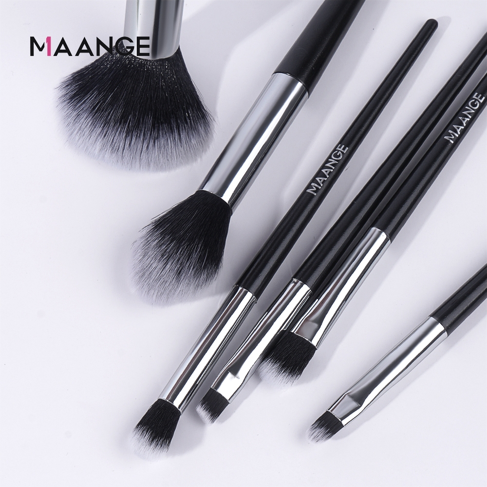 Ảnh MAANGE Bộ cọ makeup 6 cây cọ phấn phủ, má hồng, che khuyết điểm, màu mắt 5728 3